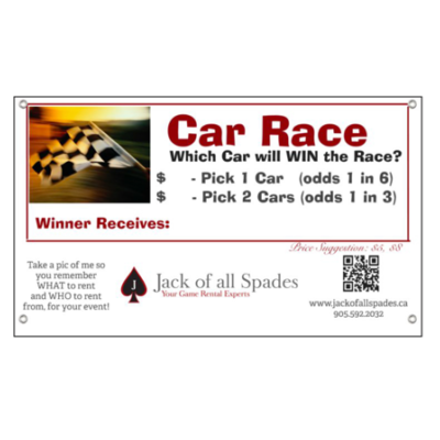Car Race Sign