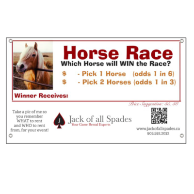 Horse Race Sign