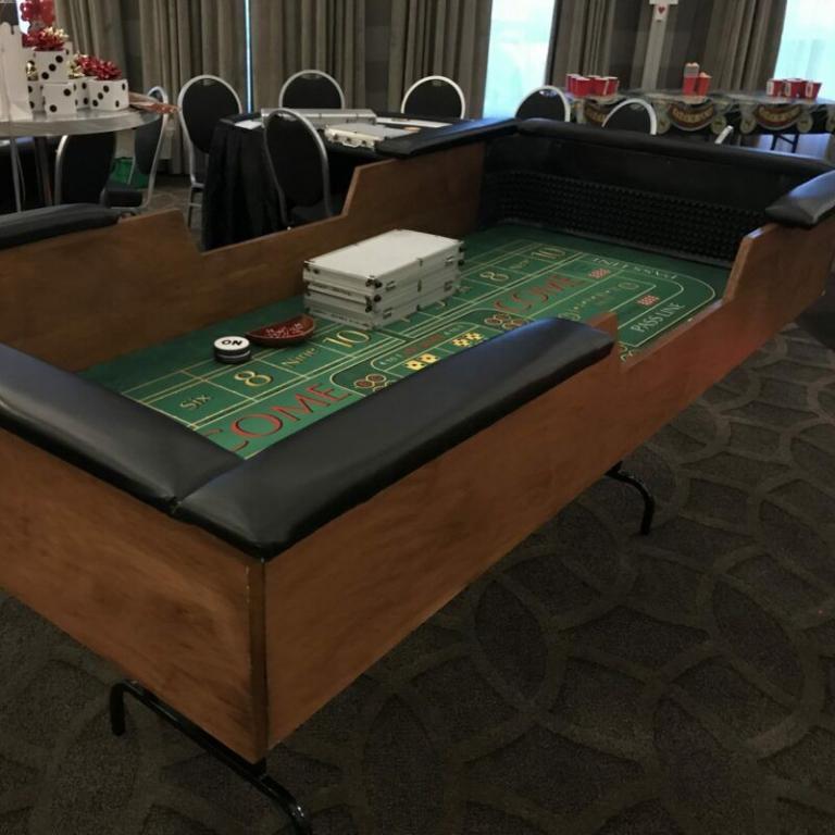 Deluxe Craps Table Rentals the fanciest Casino Table that we Rent!